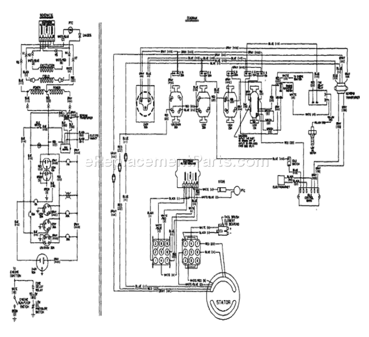 Page F Diagram and Parts List for 9386-1 C8000 Briggs and Stratton Generator
